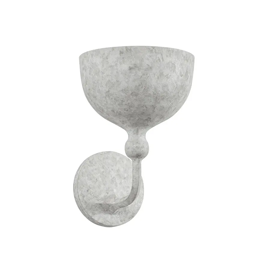 Paget One Light Wall Sconce in Weathered White