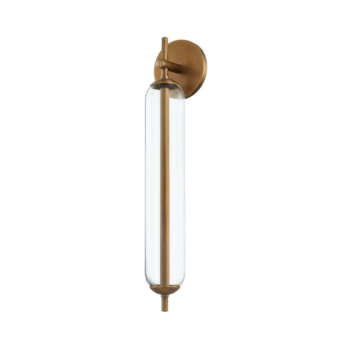 Blaze LED Outdoor Wall Sconce in Patina Brass