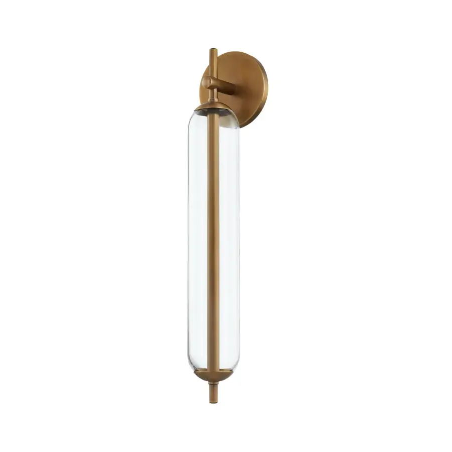 Blaze LED Outdoor Wall Sconce in Patina Brass