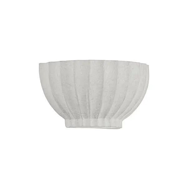The Efron sconce beautifully bridges classical and modern design with its fluted ceramic shade. Its compact size and up/down lighting create inviting ambiance in intimate spaces. The earthy ceramic texture adds warmth and sophistication.