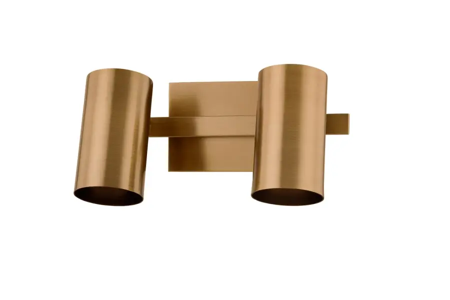 Rueben Two Light Bath Vanity in Patina Brass