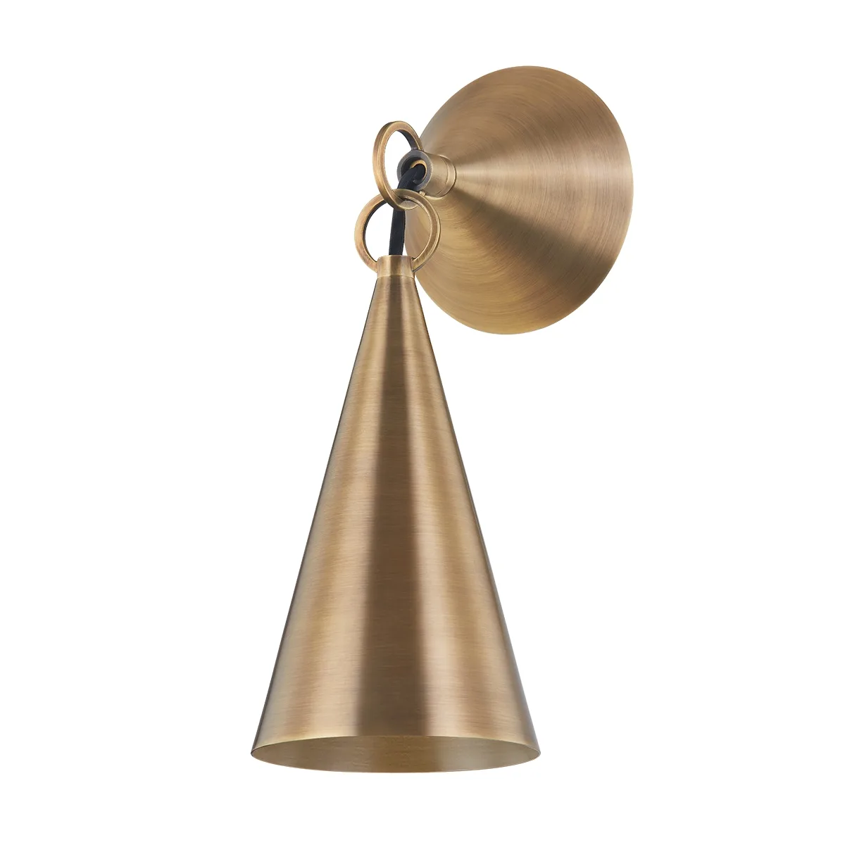 Midvale One Light Wall Sconce in Patina Brass