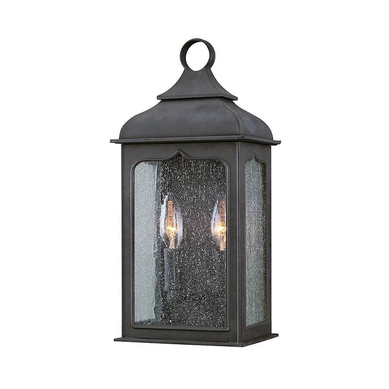 Henry Street Two Light Pocket Lantern in Textured Bronze