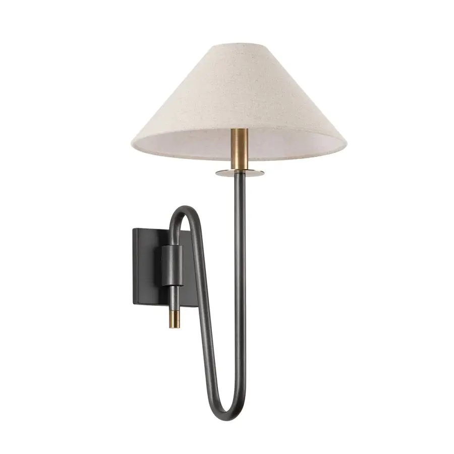 Mateo One Light Wall Sconce in Patina Brass