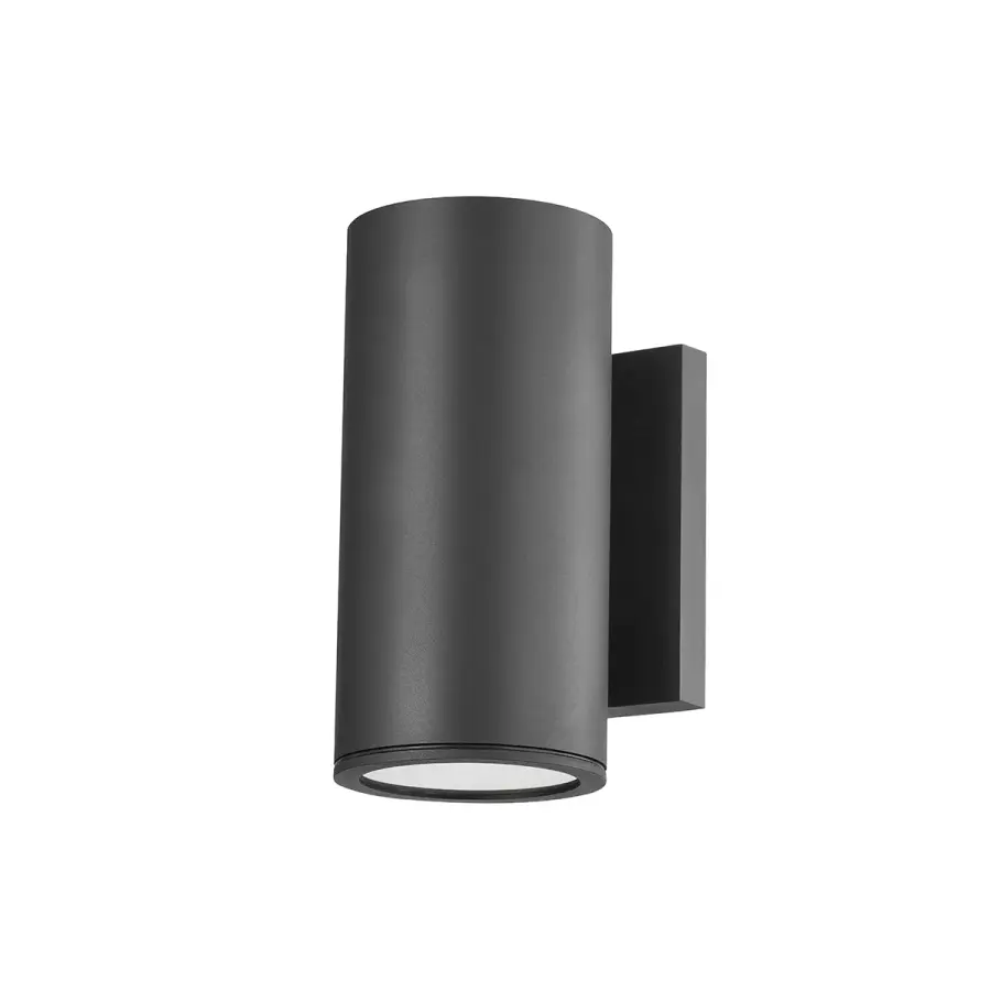 Perry One Light Outdoor Wall Sconce in Texture Black