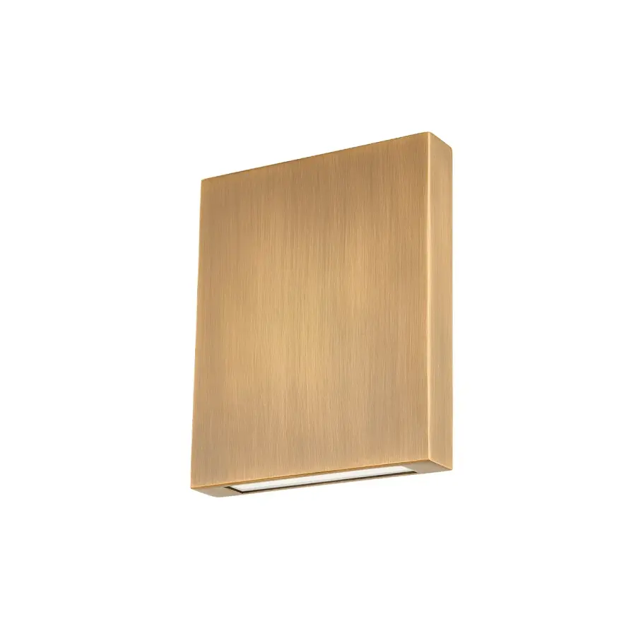 Thayne LED Outdoor Wall Sconce in Patina Brass
