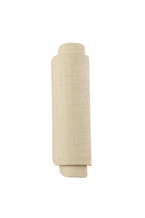 The Seldon sconce brings natural texture and warmth through handcrafted Saguran weave with leaf-like edges. Its integrated LED provides soft, diffused light perfect for intimate spaces. Each piece is unique due to the natural material.