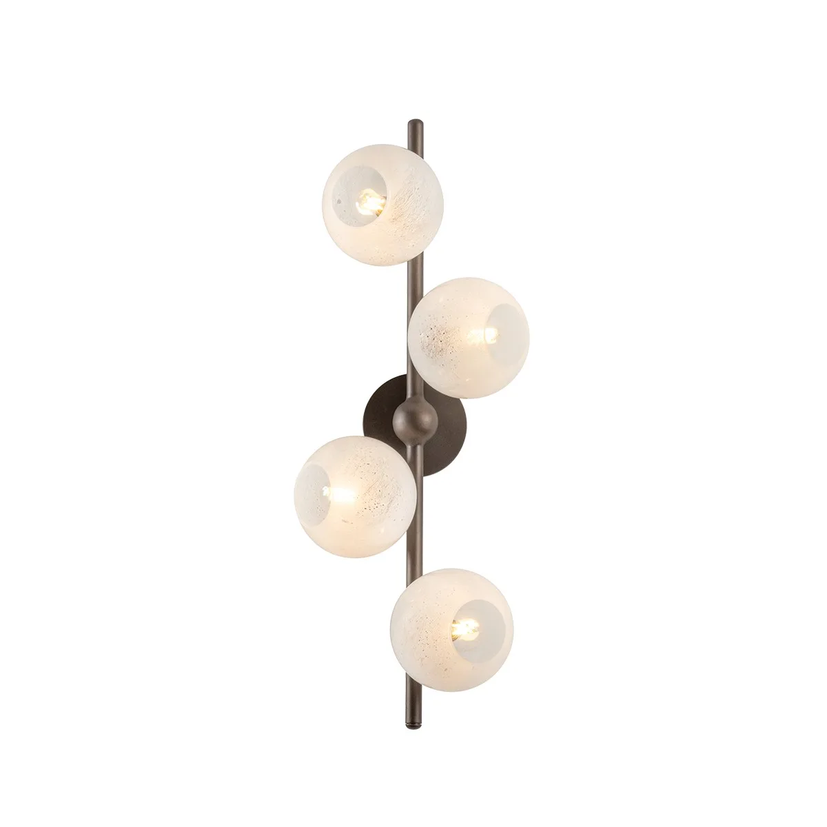 Sonny Four Light Wall Sconce in Bronze Leaf