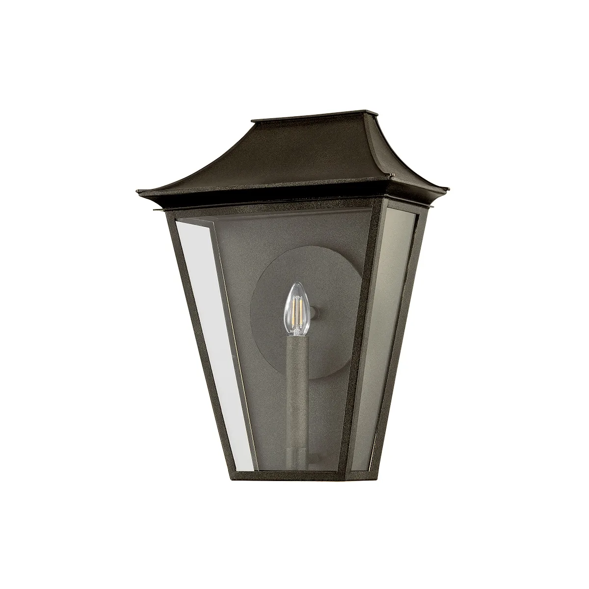 Tehama One Light Outdoor Wall Sconce in French Iron