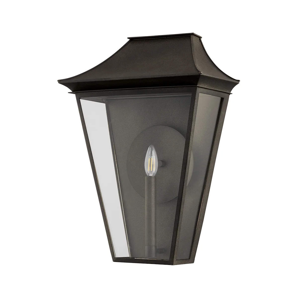 Tehama One Light Outdoor Wall Sconce in French Iron