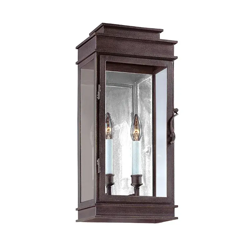 Vintage Two Light Wall Lantern in Vintage Bronze