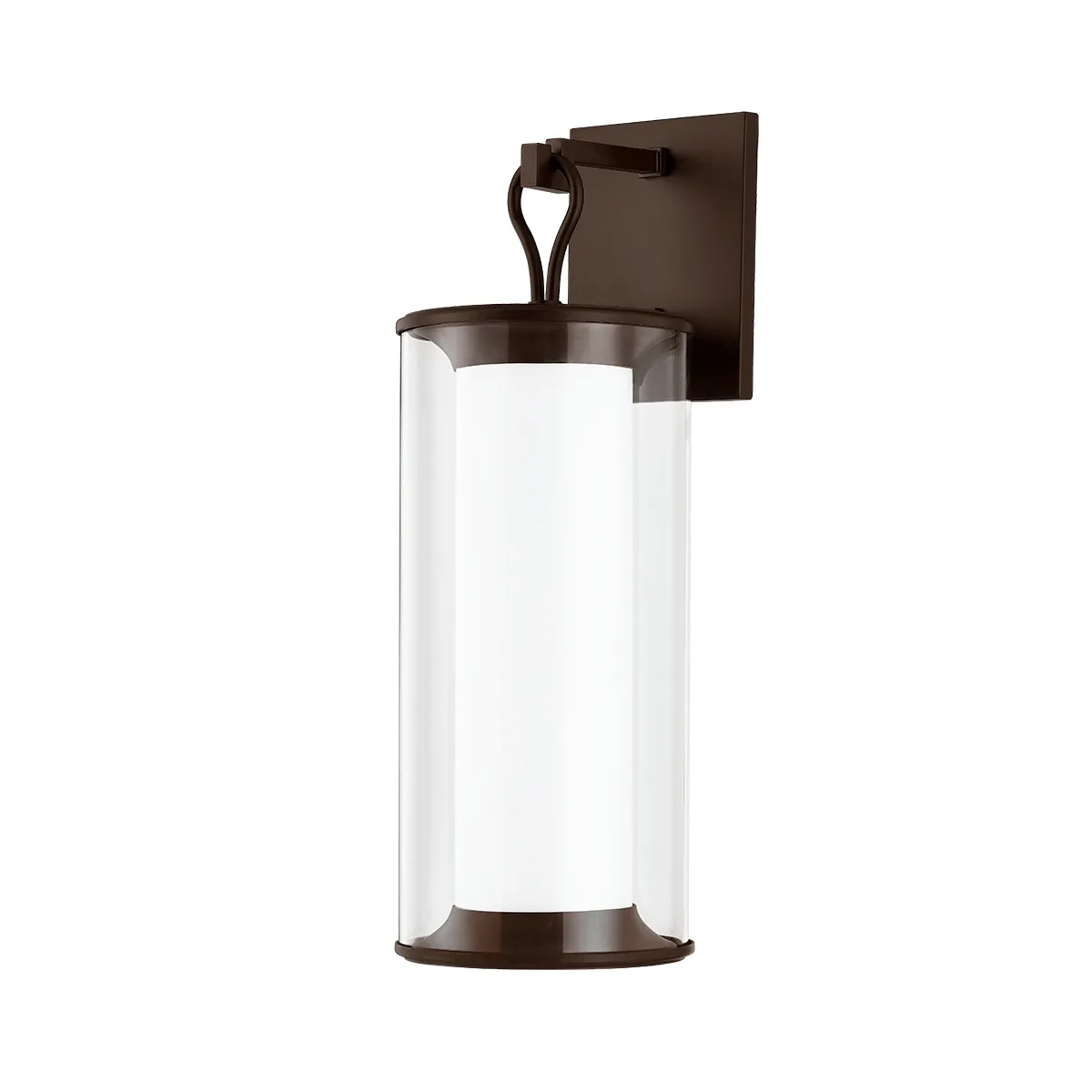 Cannes One Light Outdoor Wall Sconce in Bronze