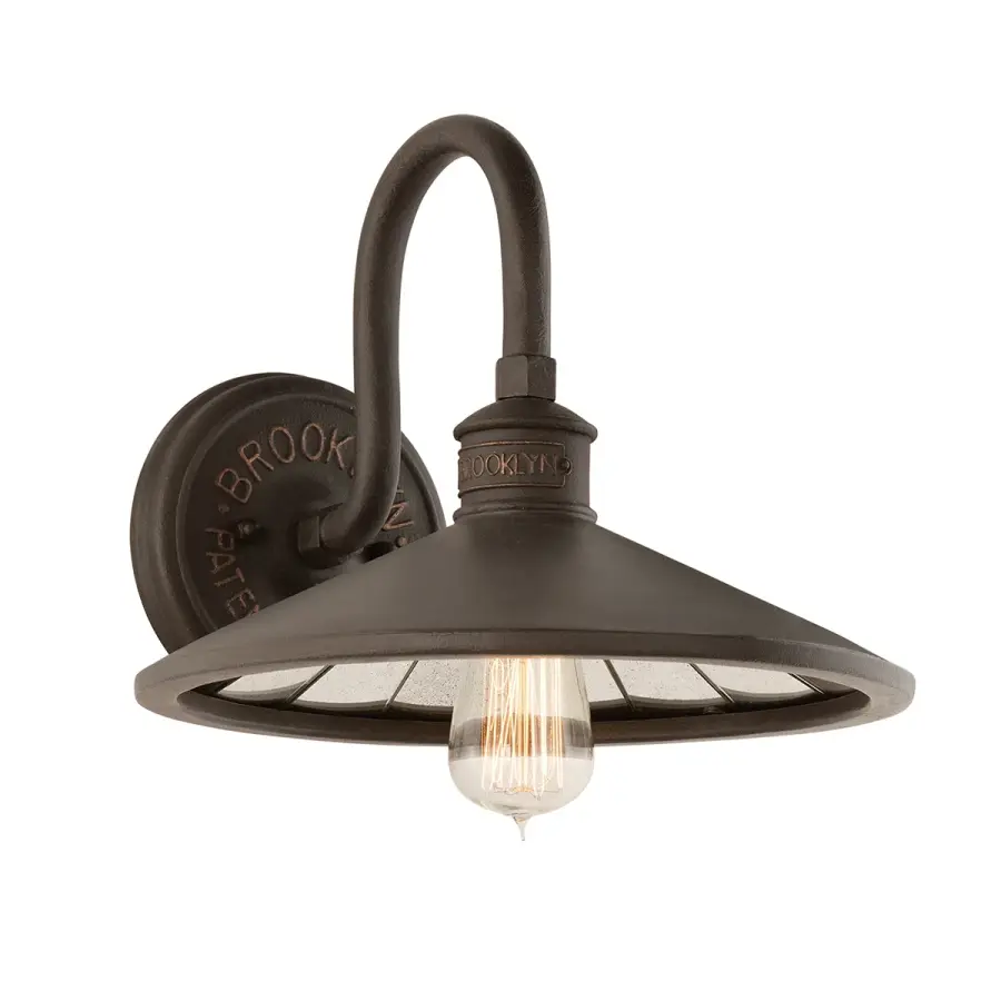 Brooklyn One Light Wall Sconce in Heritage Bronze
