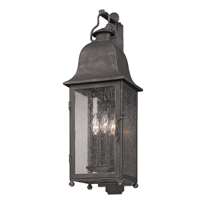 Larchmont Three Light Wall Lantern in Vintage Bronze