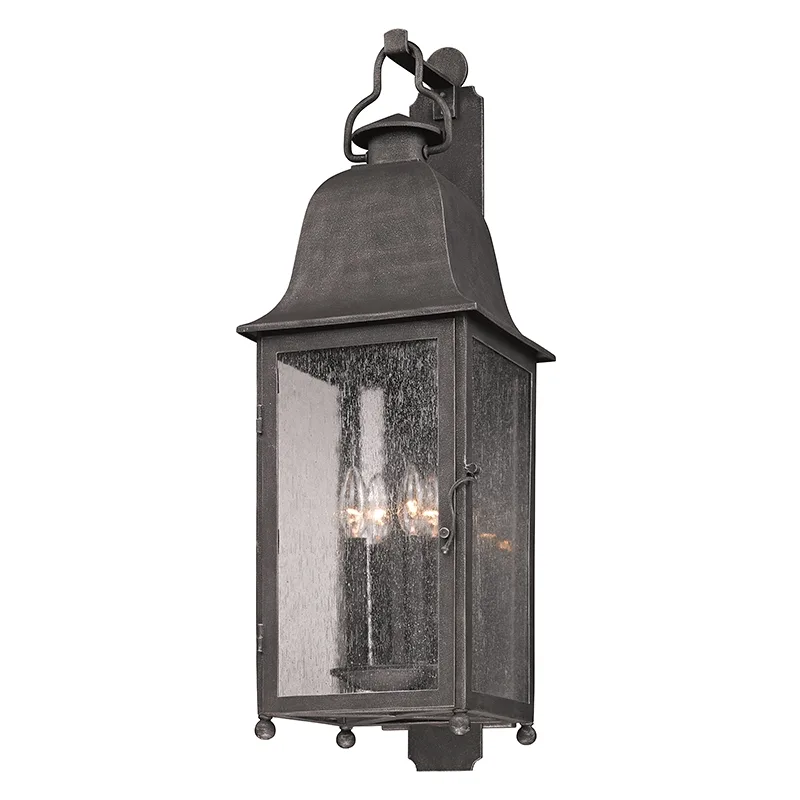 Larchmont Four Light Wall Lantern in Vintage Bronze