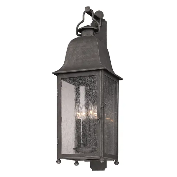 Larchmont Four Light Wall Lantern in Vintage Bronze