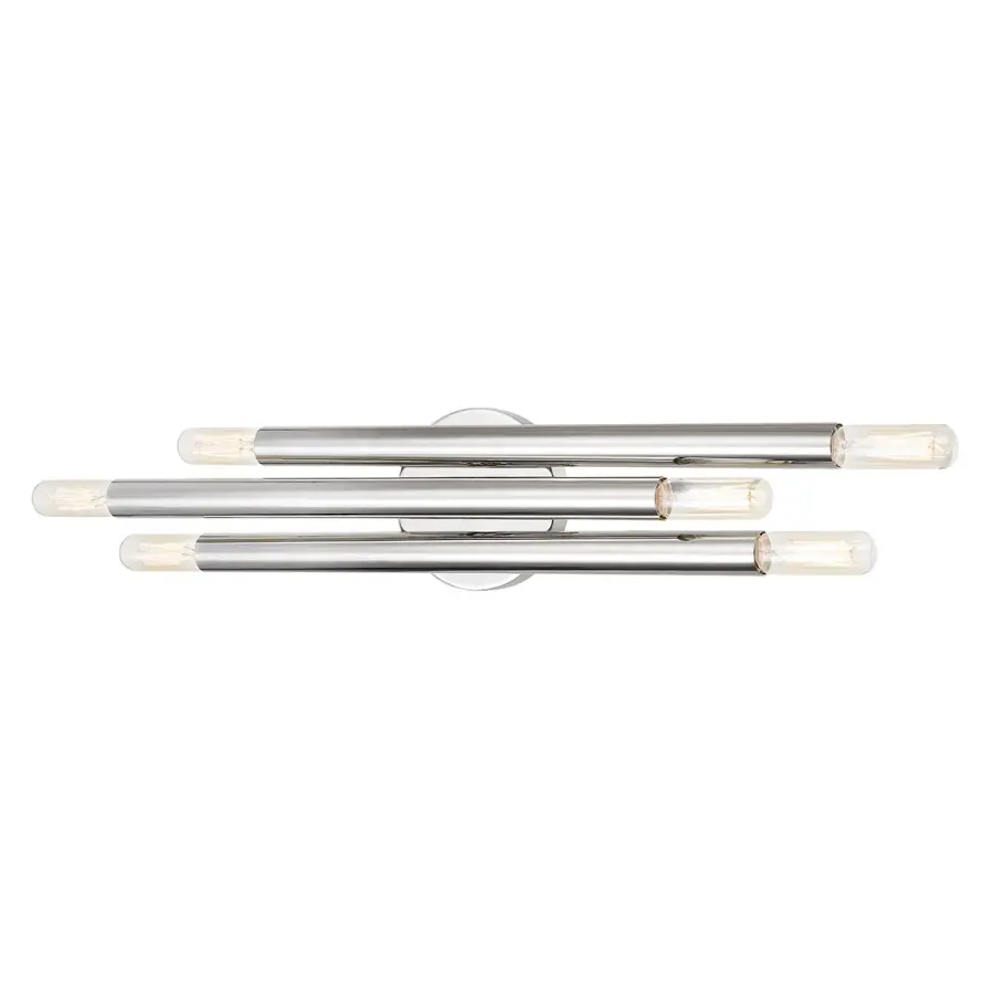Orland Six Light Bath and Vanity in Polished Nickel