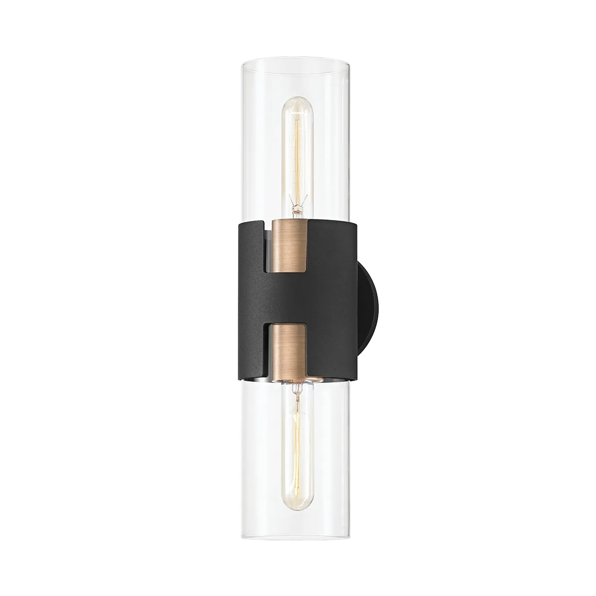 Amado Two Light Wall Sconce in Patina Brass