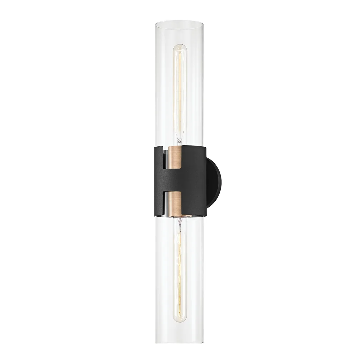 Amado Two Light Wall Sconce in Patina Brass