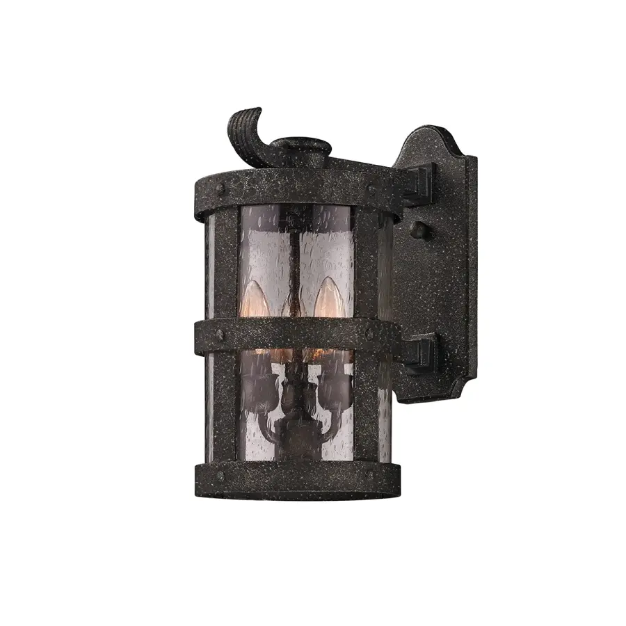 Barbosa Three Light Wall Lantern in Aged Pewter