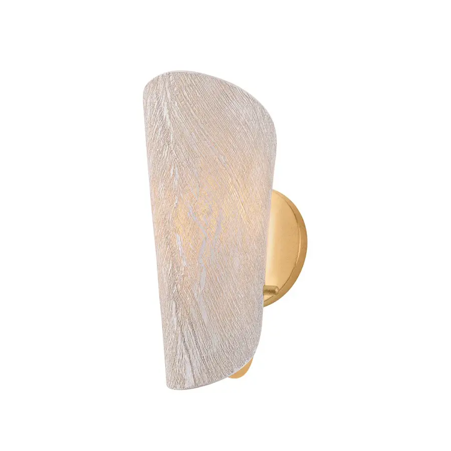 Ken One Light Wall Sconce in Vintage Gold Leaf