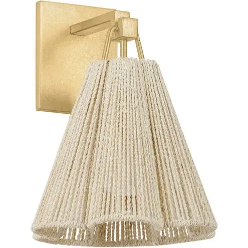Sonoma One Light Wall Sconce in Vintage Gold Leaf