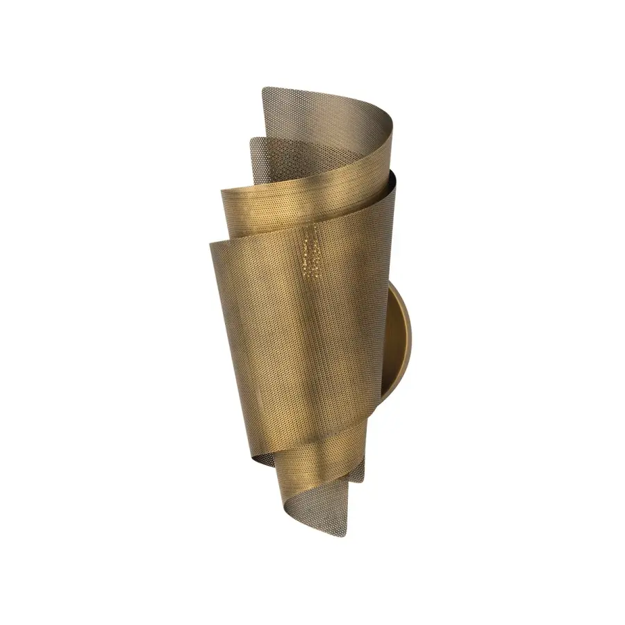 Blaisdell One Light Wall Sconce in Patina Brass