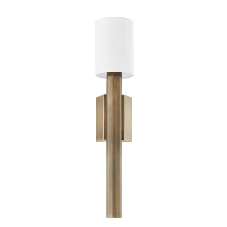 Monty One Light Wall Sconce in Patina Brass