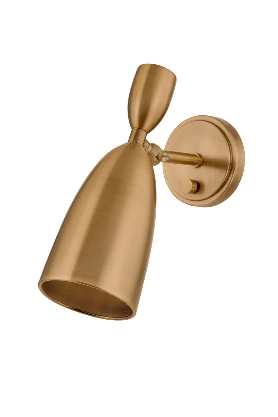 Spade LED Wall Sconce in Patina Brass