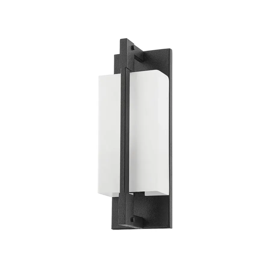 Blade One Light Wall Bracket in Forged Iron