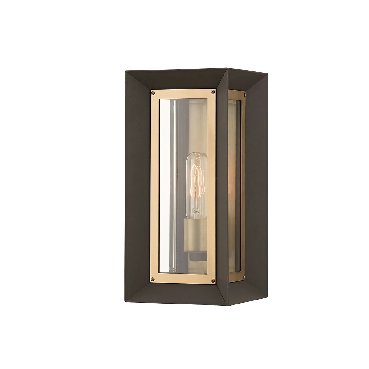Lowry One Light Outdoor Wall Sconce in Textured Bronze