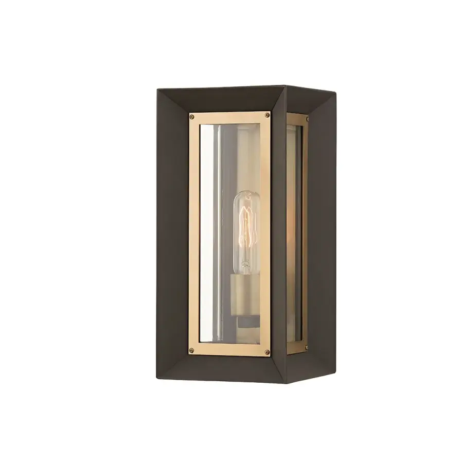 Lowry One Light Outdoor Wall Sconce in Textured Bronze