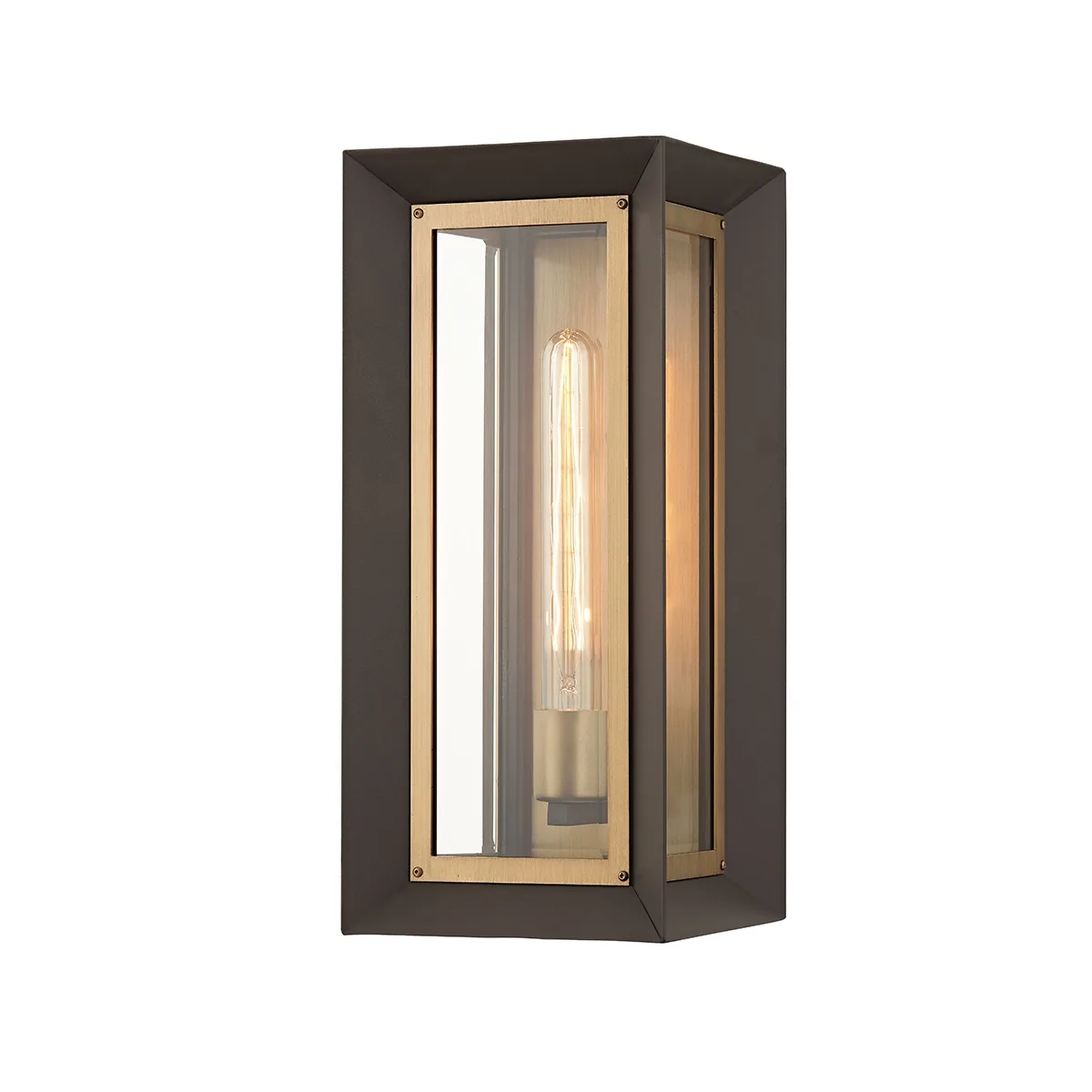 Lowry One Light Outdoor Wall Sconce in Textured Bronze