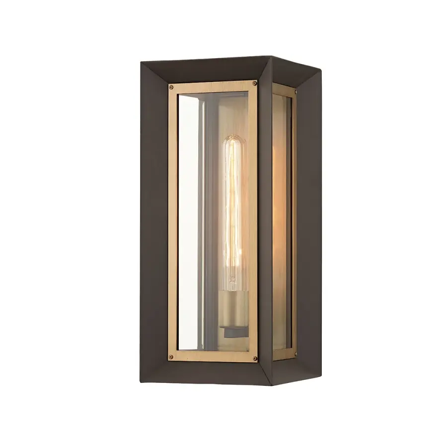 Lowry One Light Outdoor Wall Sconce in Textured Bronze