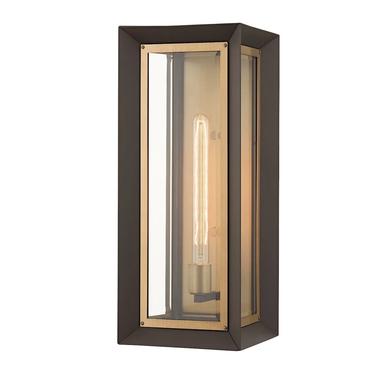 Lowry One Light Outdoor Wall Sconce in Textured Bronze