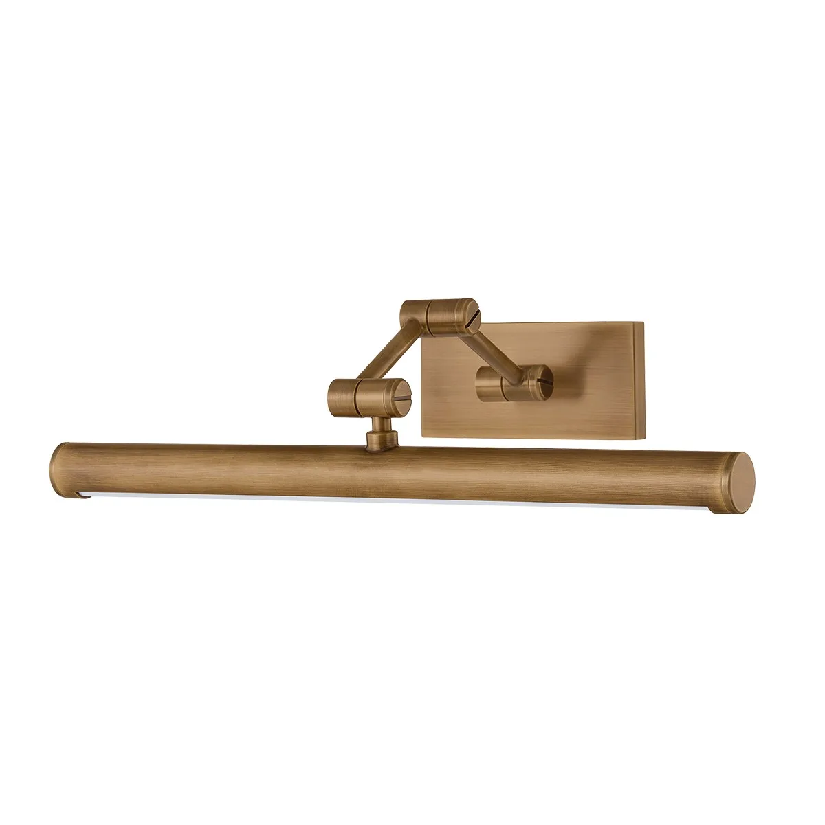 Isaac LED Picture Light in Patina Brass