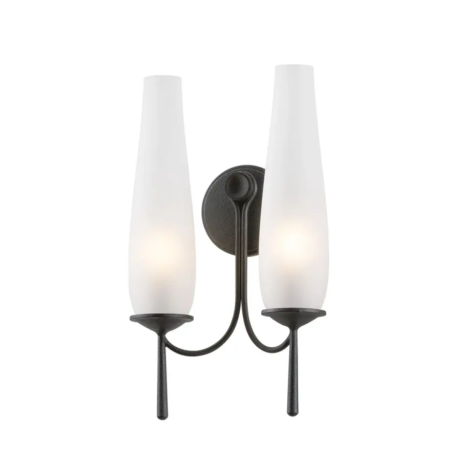 Legacy Two Light Wall Sconce in Forged Iron