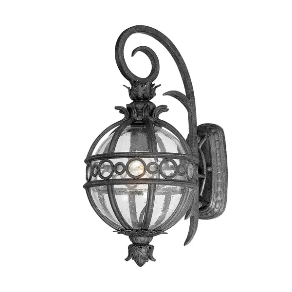 Campanile One Light Wall Lantern in French Iron