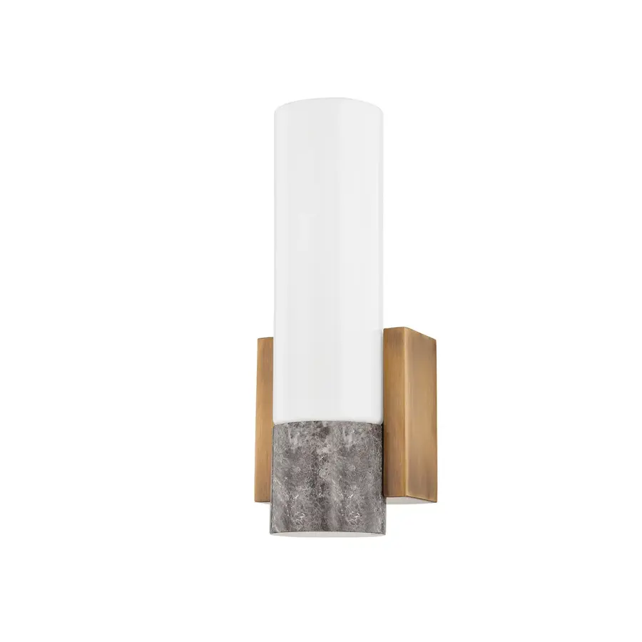 Fremont One Light Wall Sconce in Patina Brass