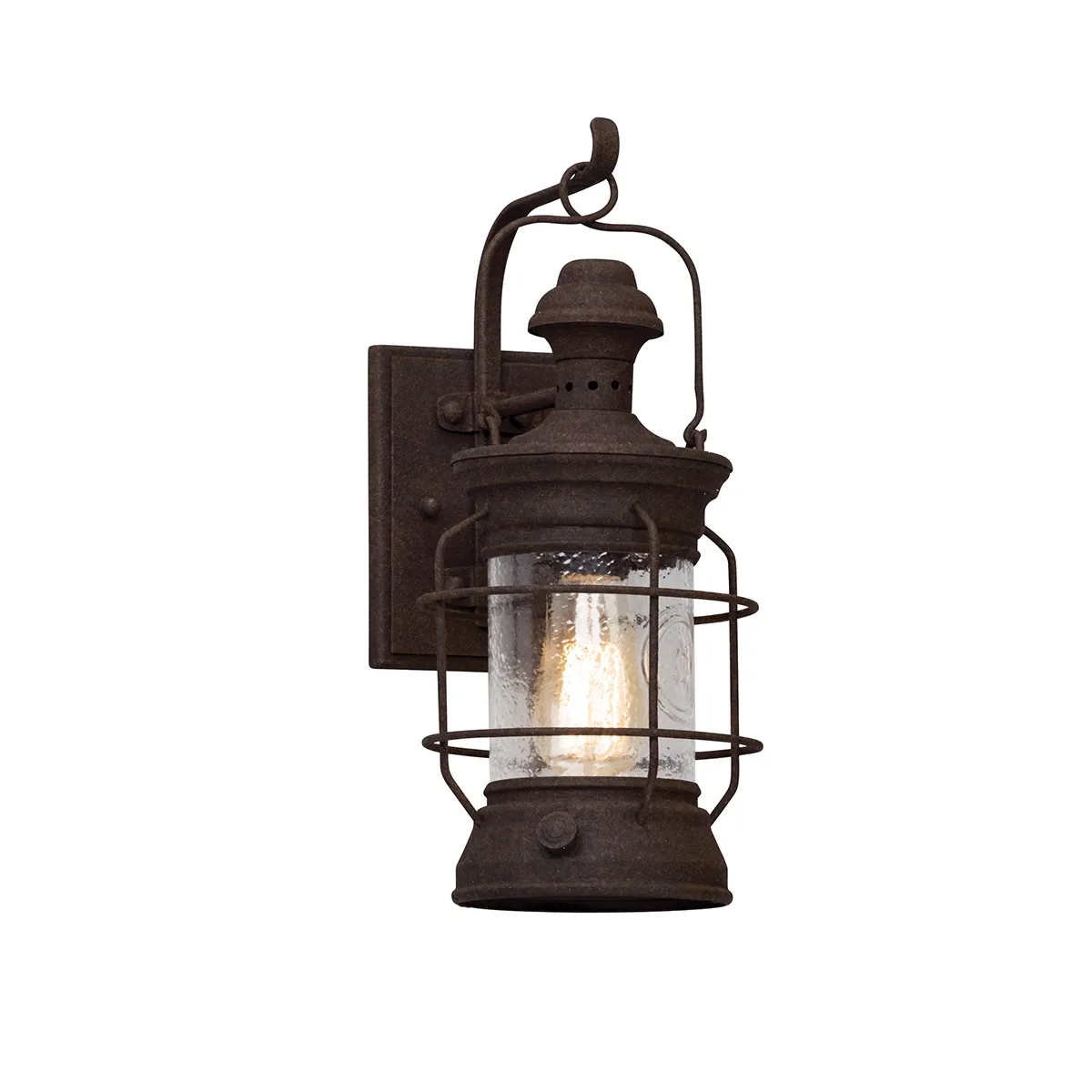 Atkins One Light Wall Lantern in Heritage Bronze