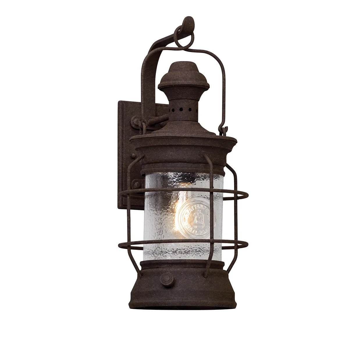 Atkins One Light Wall Lantern in Heritage Bronze