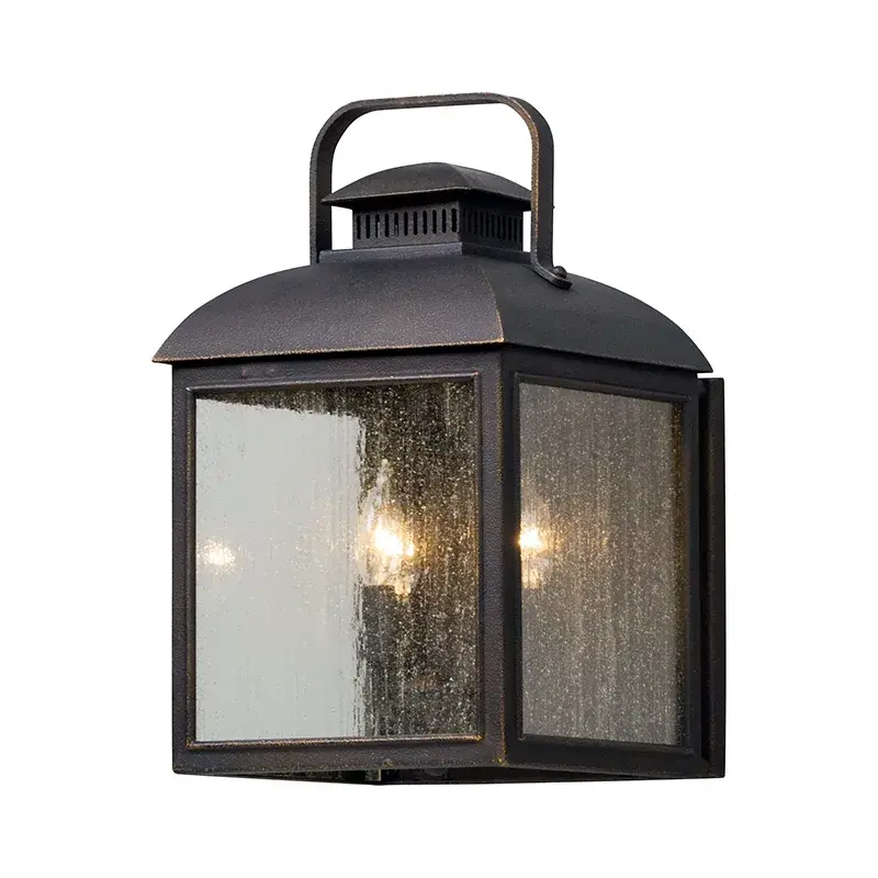 Chamberlain Three Light Wall Lantern in Vintage Bronze