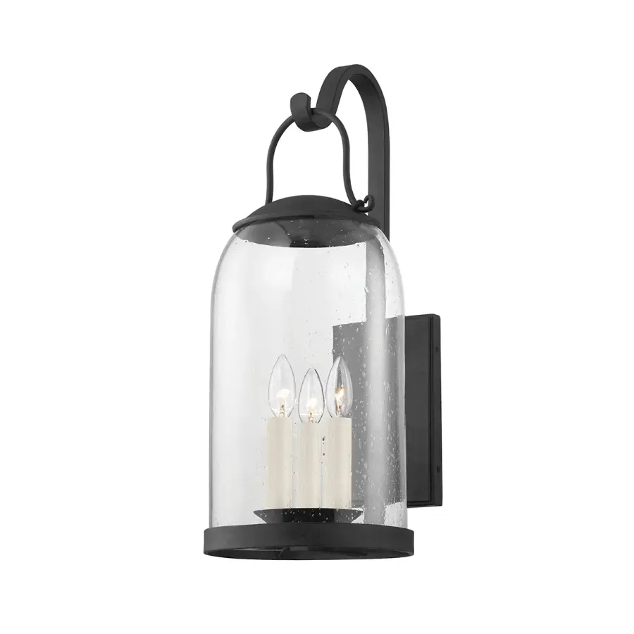 Napa County Three Light Wall Sconce in French Iron