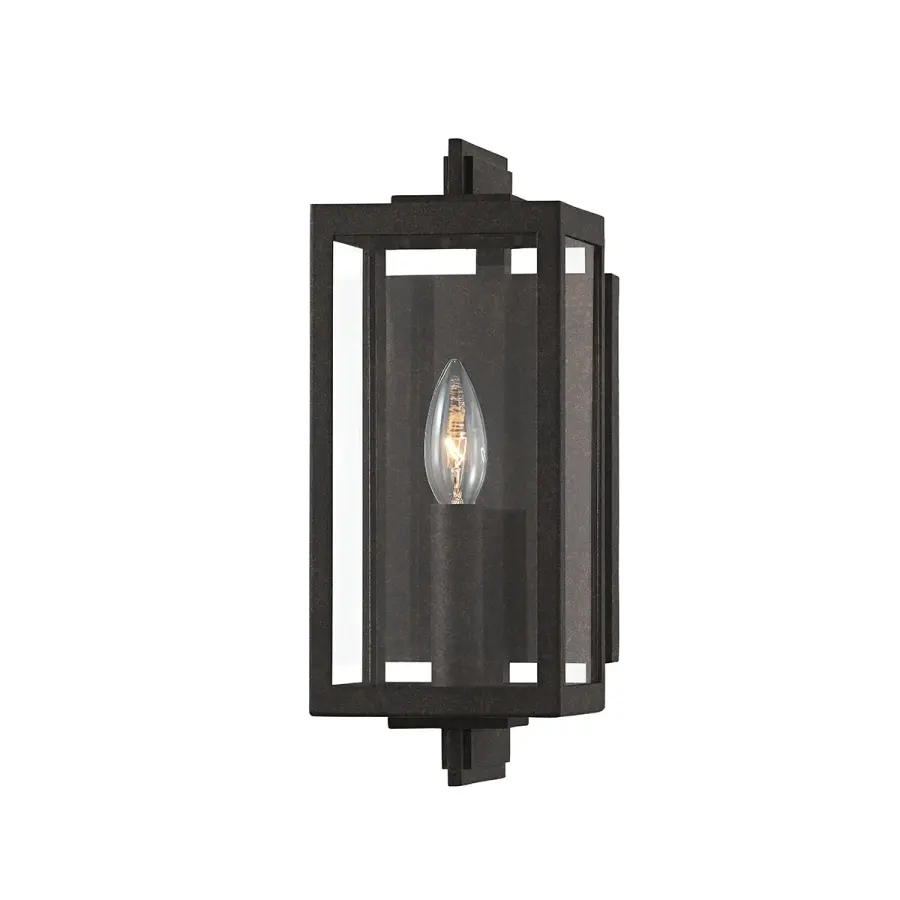 Nico One Light Outdoor Wall Sconce in French Iron