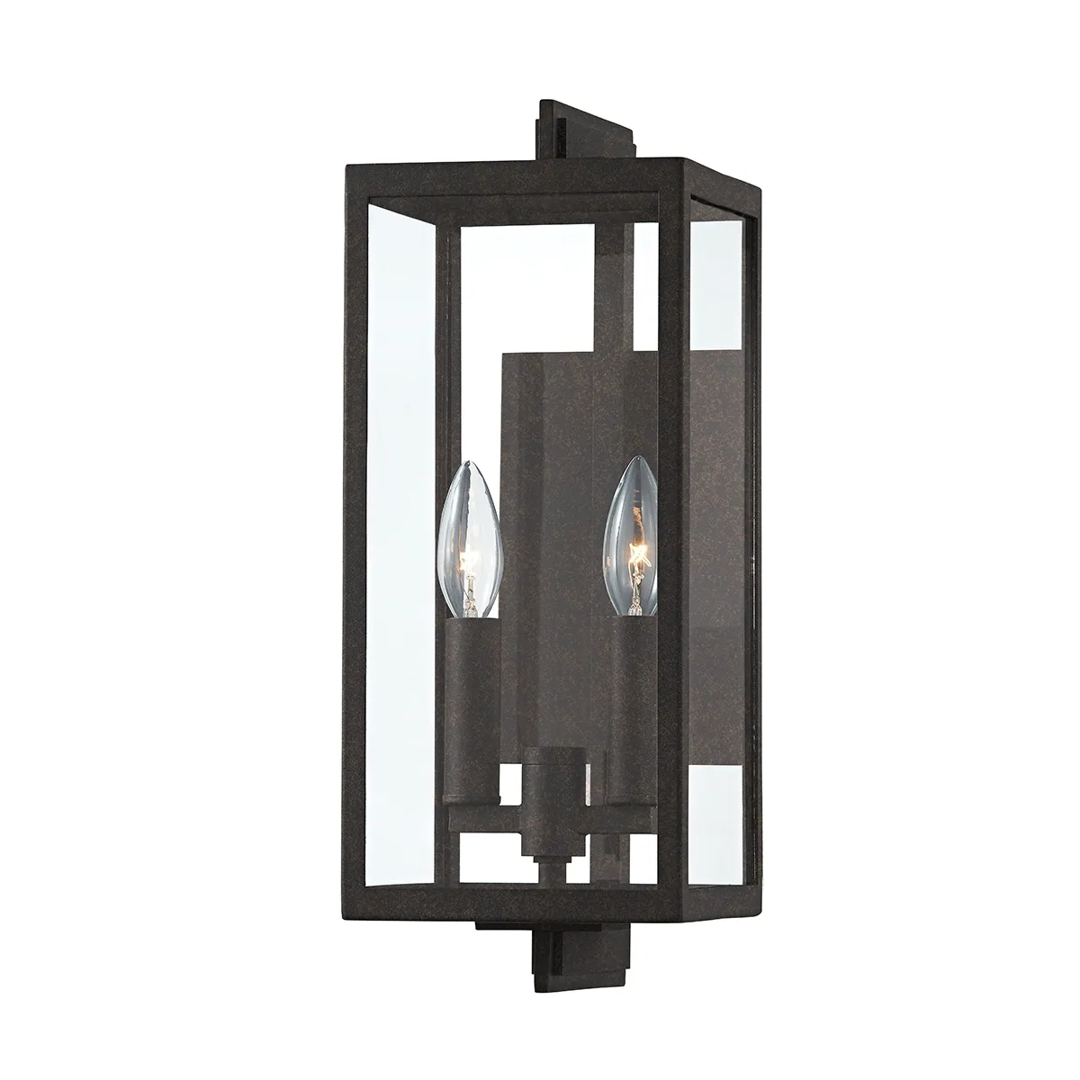 Nico Two Light Outdoor Wall Sconce in French Iron