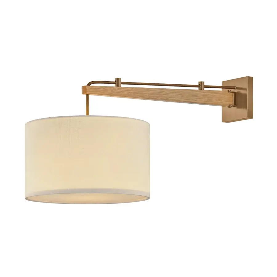 Mailo One Light Wall Sconce in Patina Brass