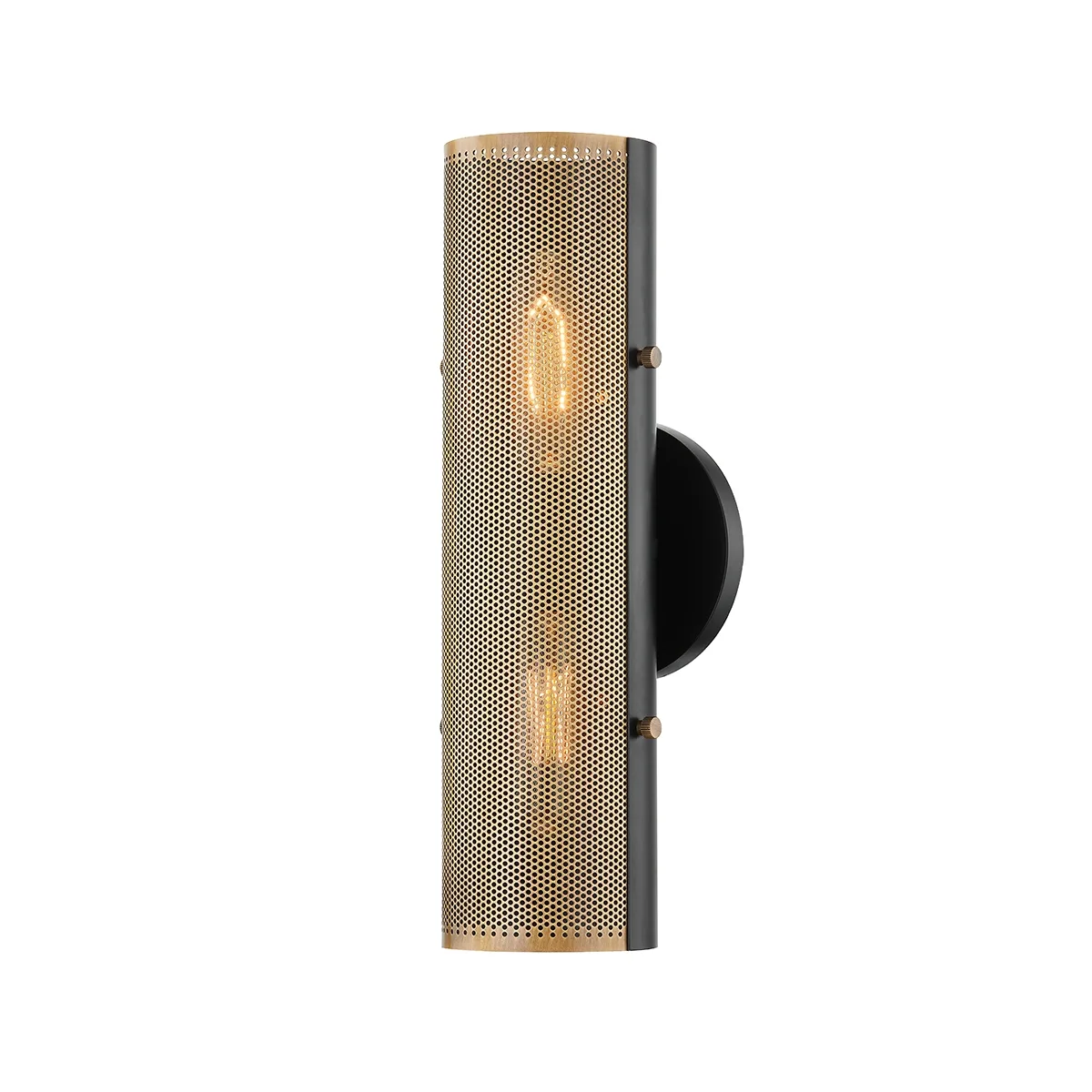 Mikka Two Light Wall Sconce in Patina Brass