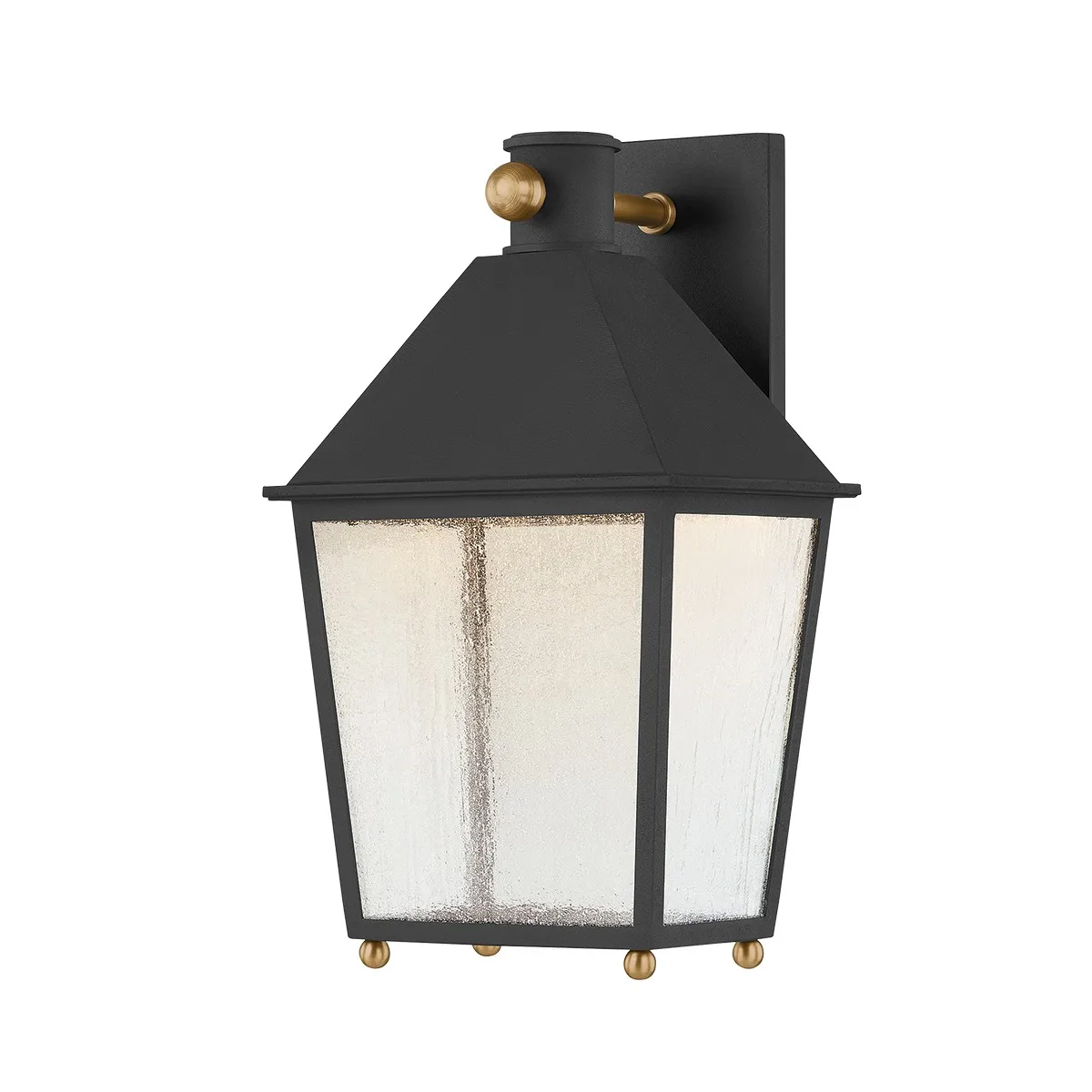Gladden One Light Outdoor Wall Sconce in Textured Black