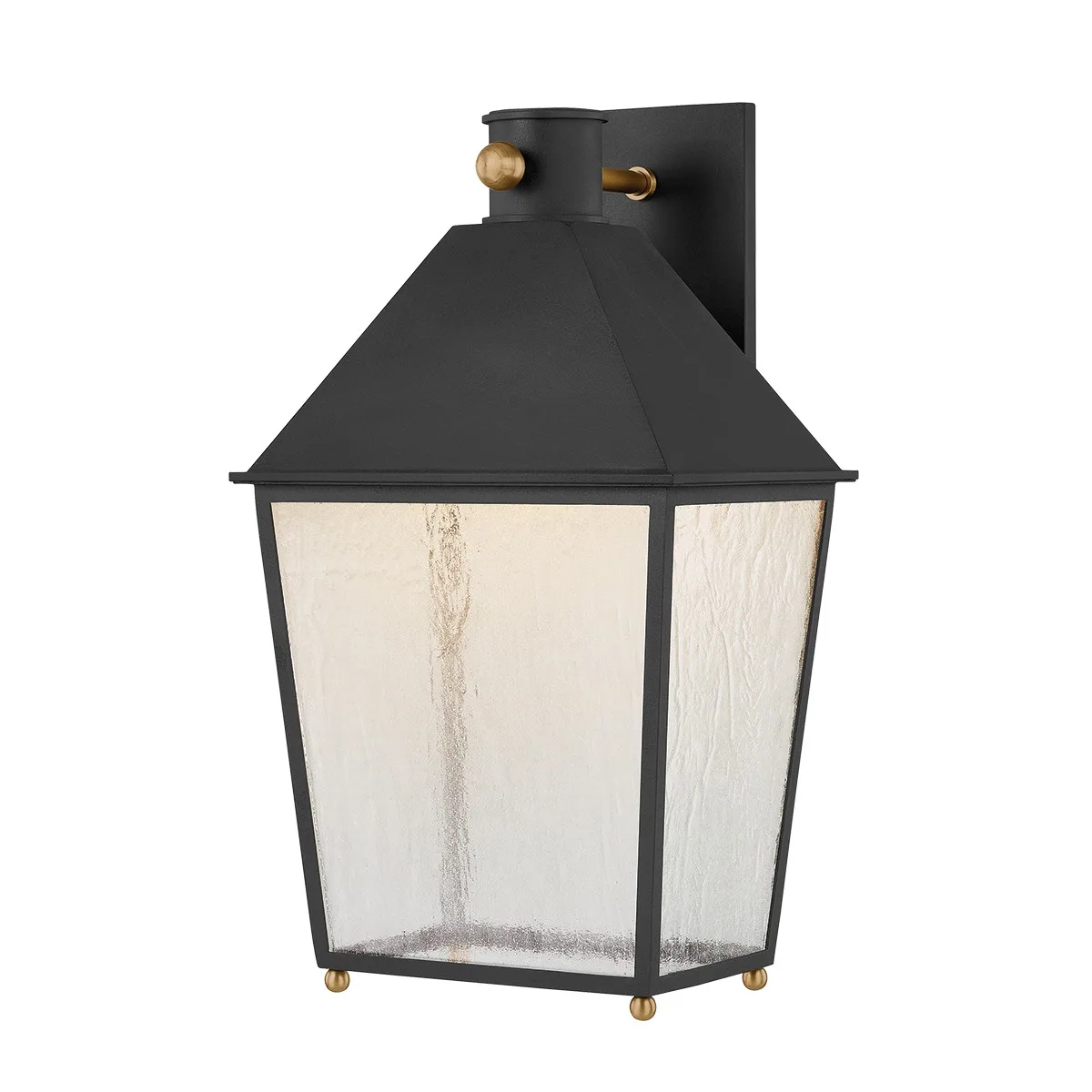 Gladden One Light Wall Sconce in Textured Black