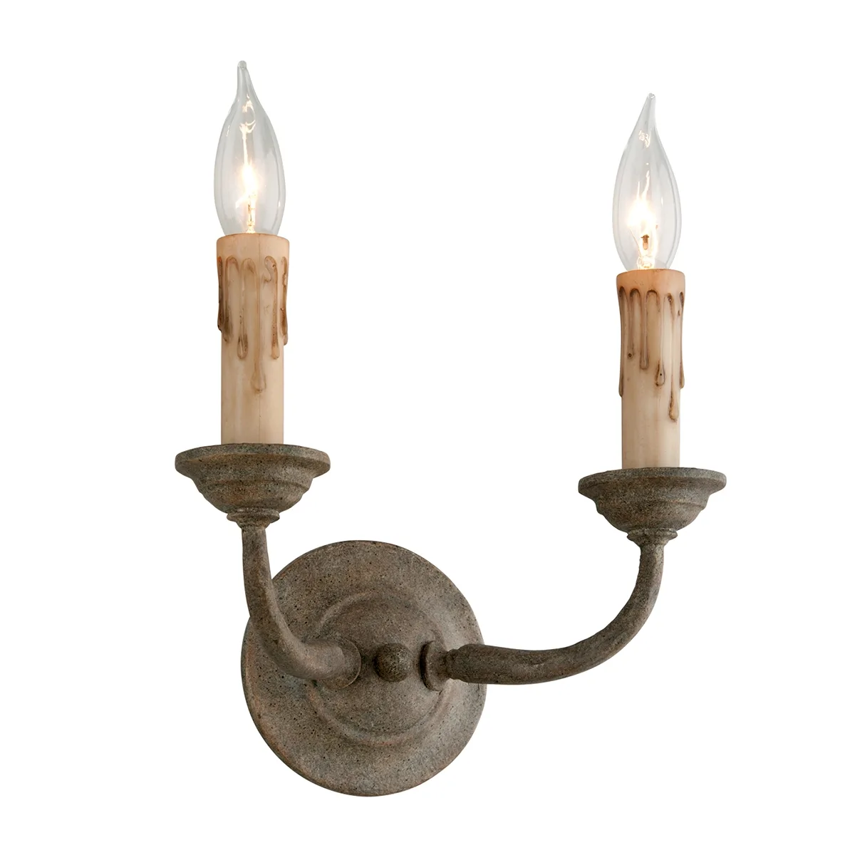 Cyrano Two Light Wall Sconce in Earthen Bronze